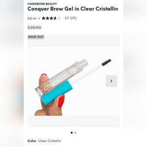 Cheekbone Beauty Conquer Brow Gel In Clear Cristallin